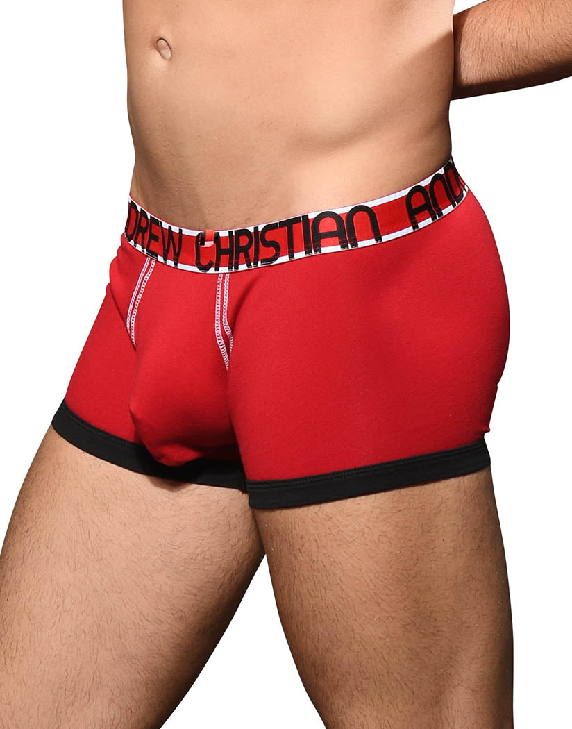 Red Side Andrew Christian Almost Naked Cotton Boxer 92360