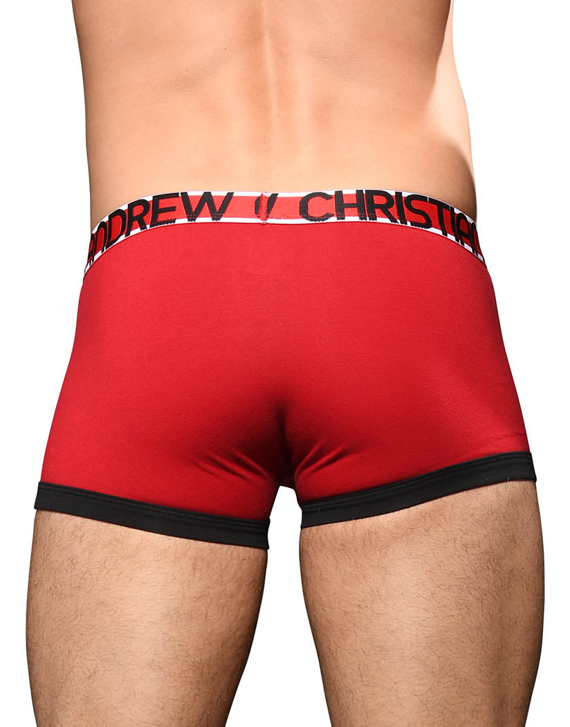 Red Back Andrew Christian Almost Naked Cotton Boxer 92360