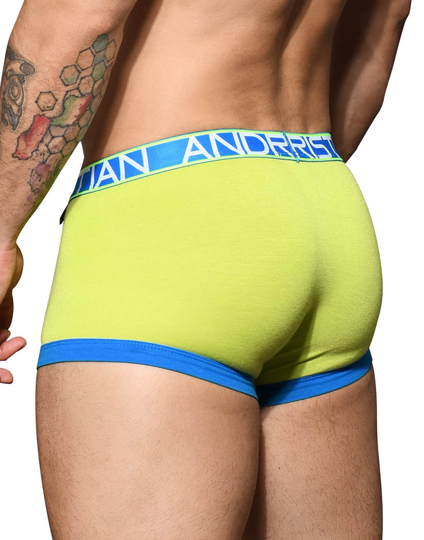 Fresh Lime Back Andrew Christian Fly Tagless Boxer w/ Almost Naked 92363