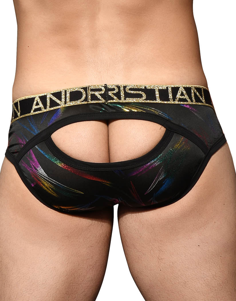 Multi Back Andrew Christian Metallic Eclipse Brief w/ Almost Naked 92381
