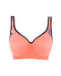 Coral Front Freya Sonic Underwire Moulded Spacer Sports Bra Coral AC4892