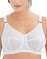 White Front Comfort Lift Classic Lace Support Bra