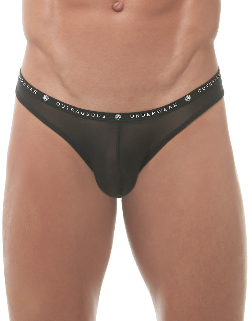 Black Front Gregg Homme Bubble G'Homme Thong 162104