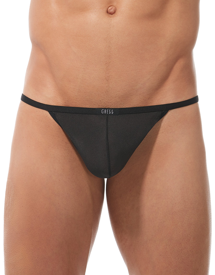 Black Front Gregg Homme Torridz Cockring Pouch String Underwear 87416