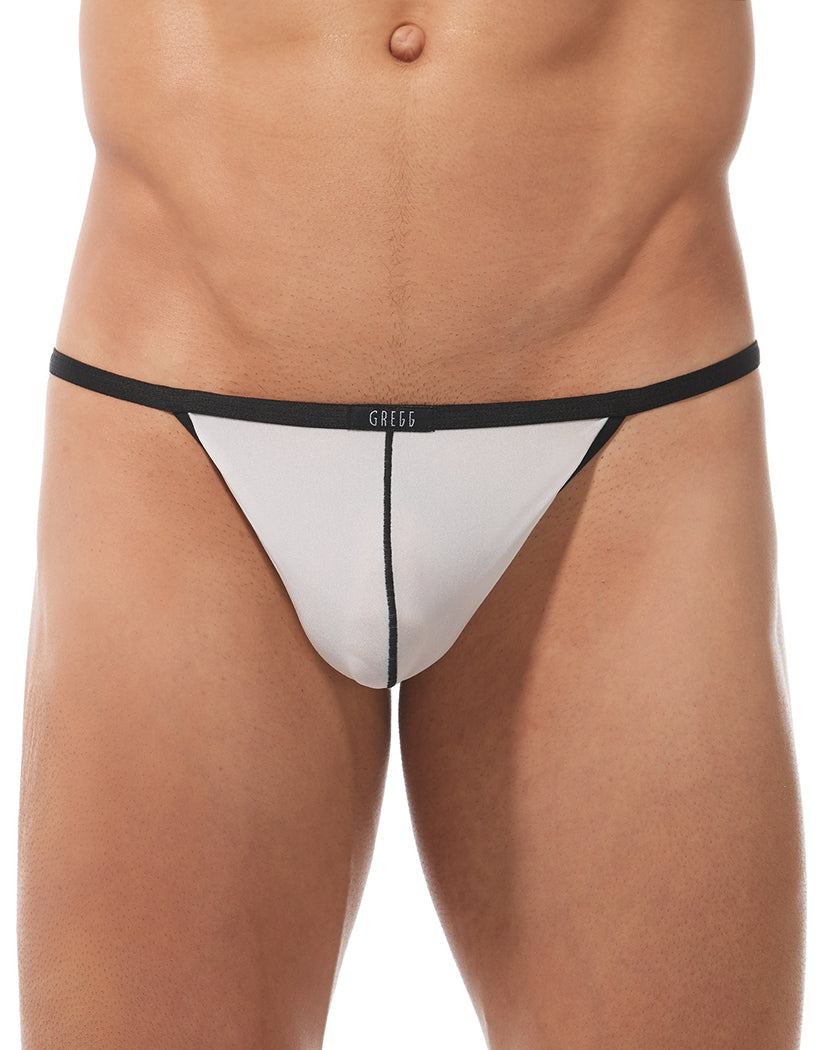 White Front Gregg Homme Torridz Cockring Pouch String Underwear 87416