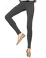 Graphite Heather Front Ultra Leggings with Wide Waistband