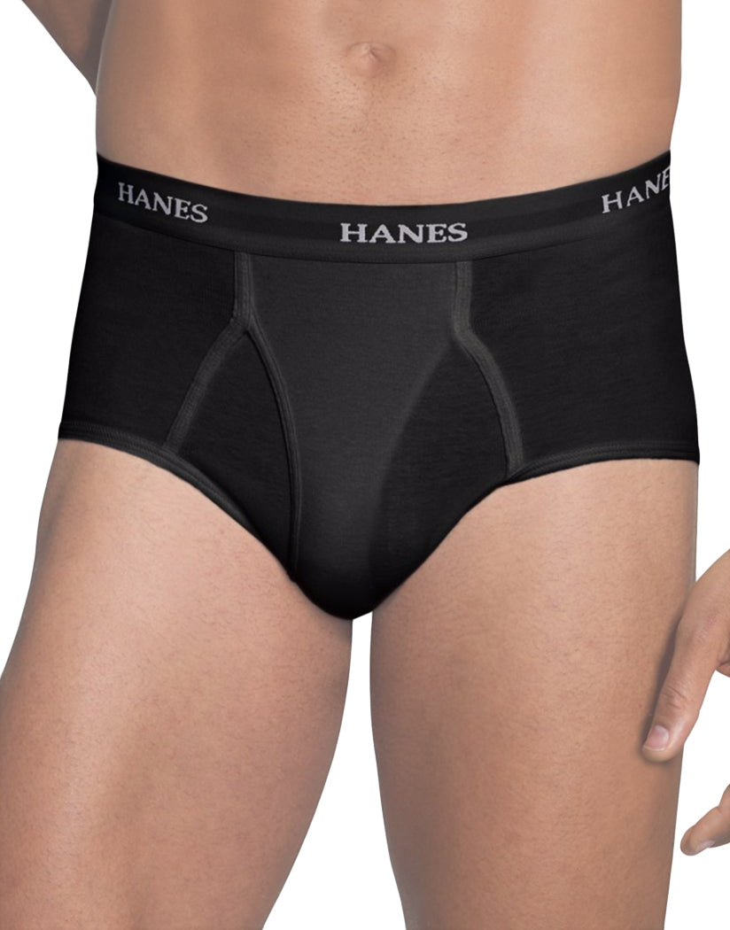 Black/Grey Front Hanes Men Ultimate TAGLESS® No Ride Up Briefs with Comfort Flex® Waistband Black/Grey 7-Pack 7764B7