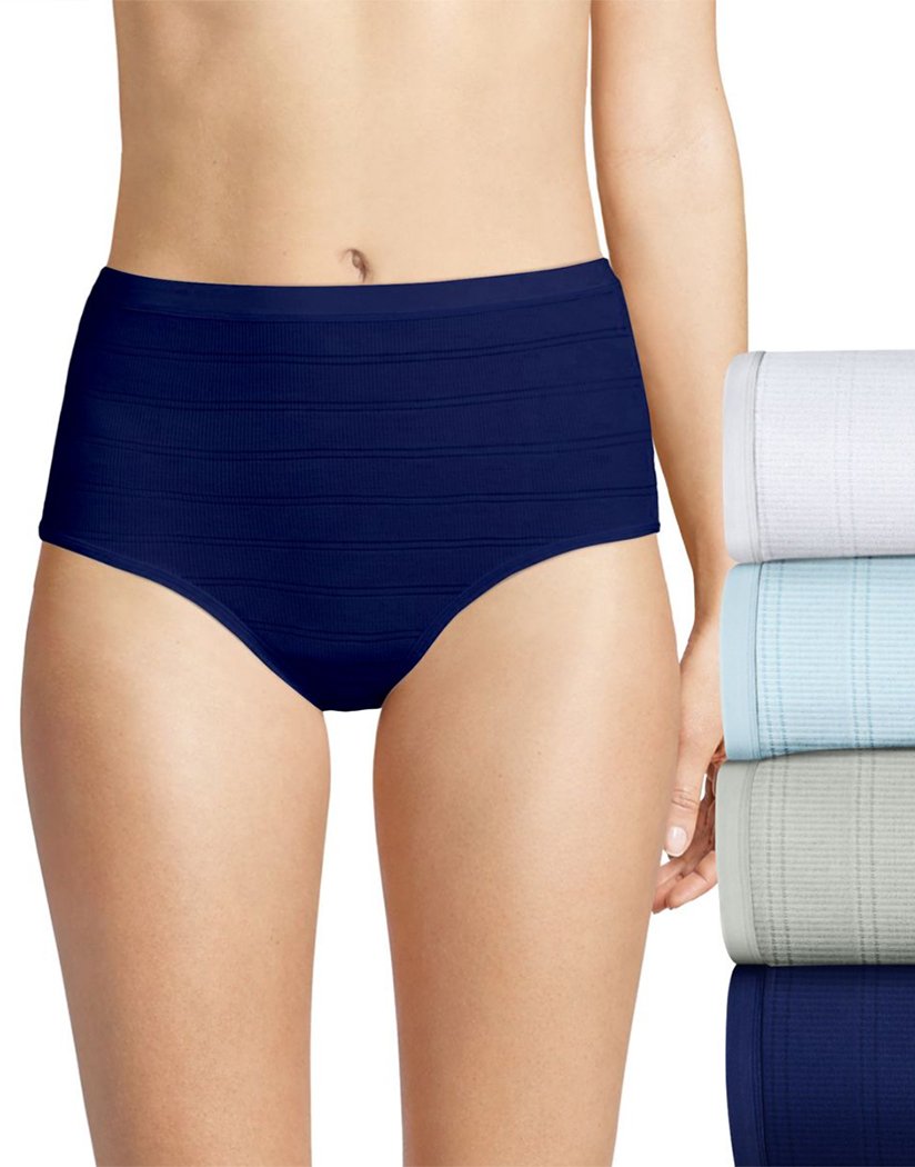 Hanes Ultimate Women's Breathable Hi-Cut Underwear, 6-Pack  White/White/White/White/White/White 7