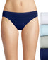 White/Blue Bling/Sterling Grey/Coil Blue Front Hanes Ultimate Comfort Flex Fit Bikini 4-Pack 42CFF4