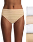 White/Light Buff/White/Soft Taupe Front Hanes Ultimate Comfort Flex Fit Hi-Cut Brief 4-Pack 43CFF4