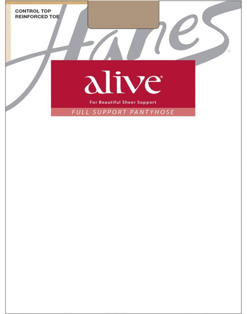 Simply Natural Front Hanes Women Alive Full Support Control Top Pantyhose 810