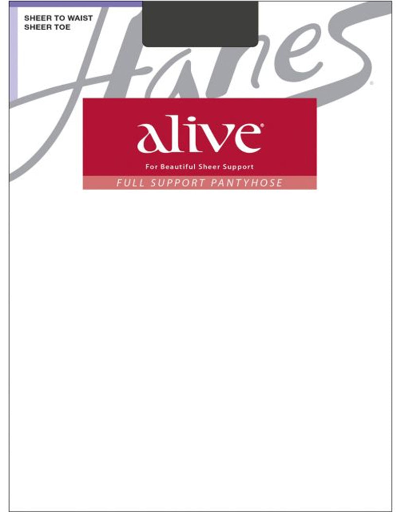 Barely Black Front Hanes Women Alive Full Support Sheer to Waist Pantyhose 811