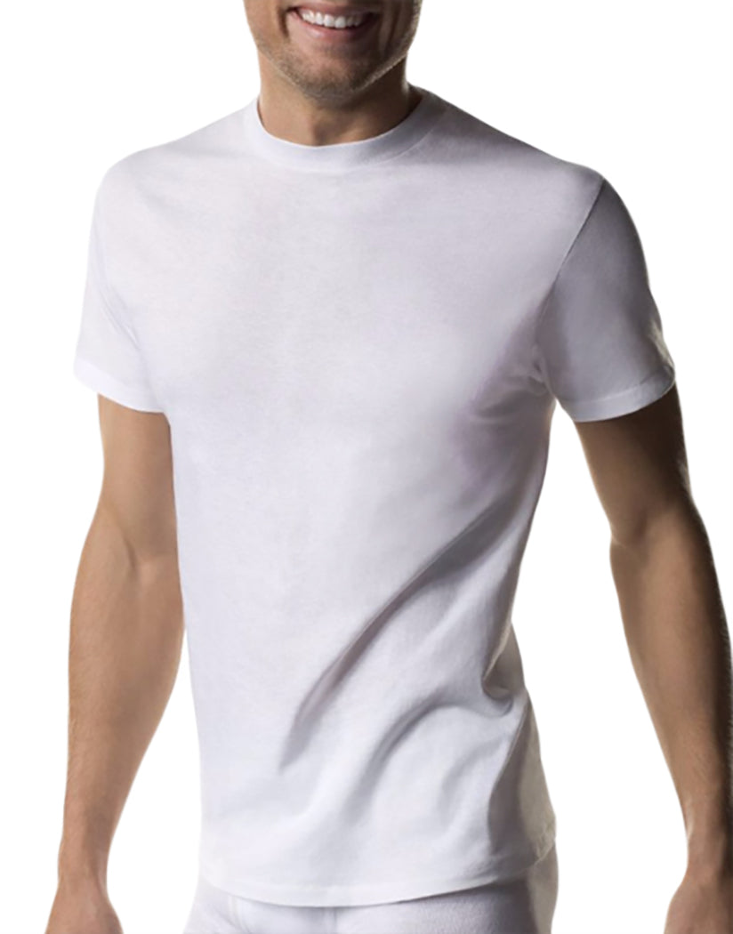 Hanes Men 3-Pack Crew Neck T-Shirts White 2135