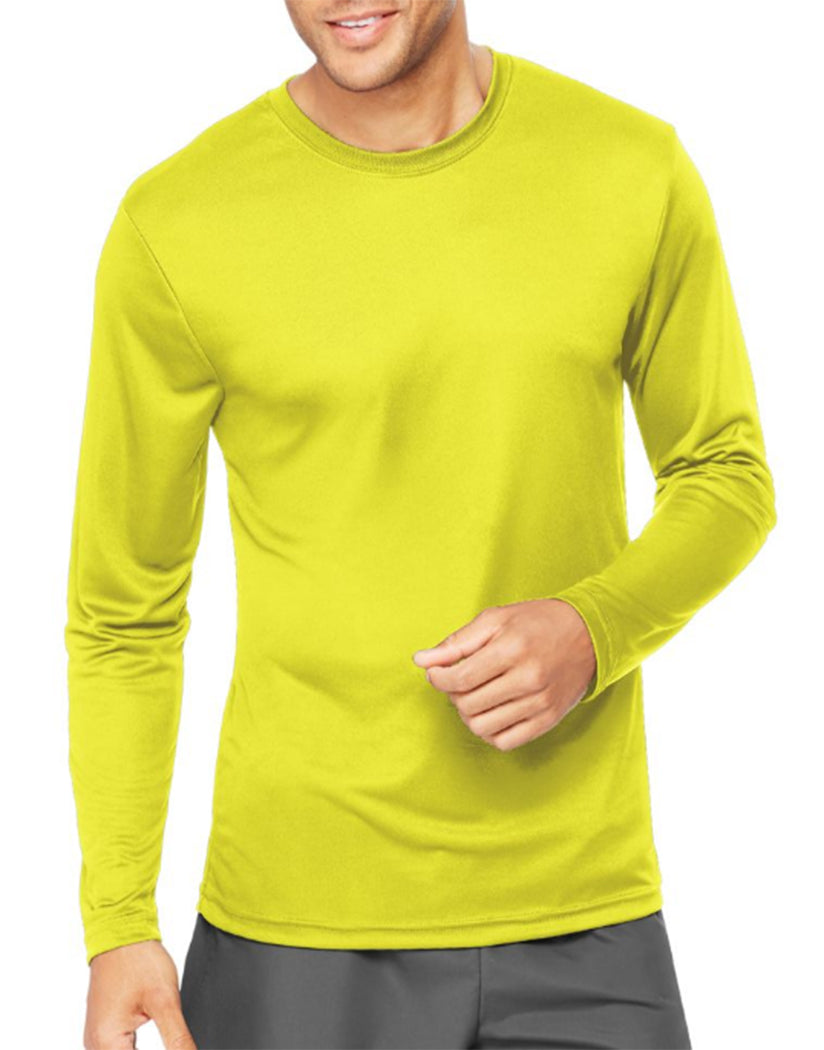 Safety Green Front Hanes Cool Dri