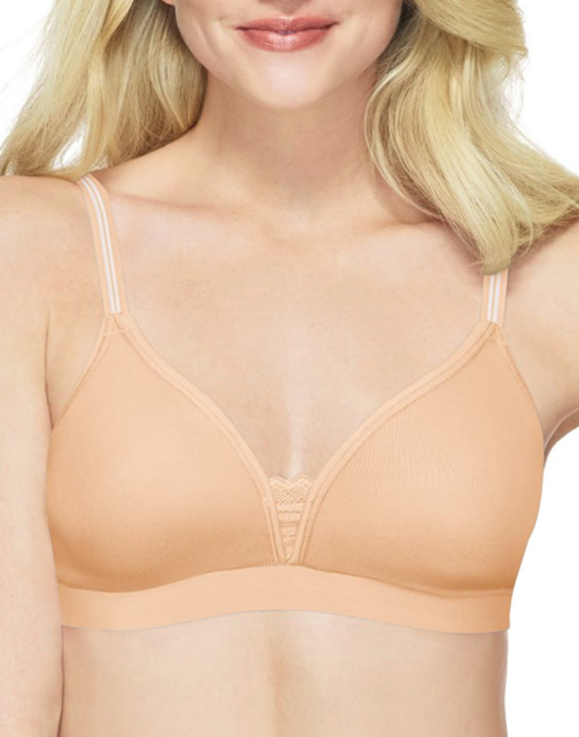 Soft Taupe Front Hanes Women Ultimate T-Shirt Soft Unlined Bra - DHHU26