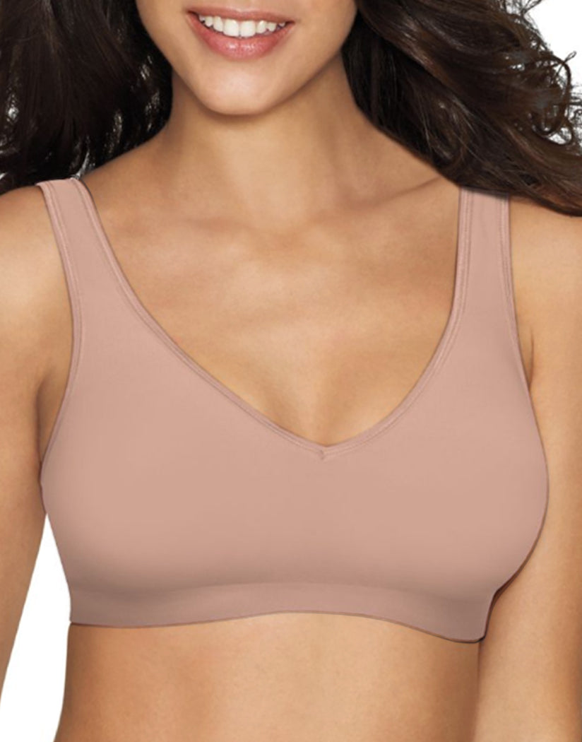 Golden Cocoa Front Hanes Women SmoothTech Wirefree Bra G796