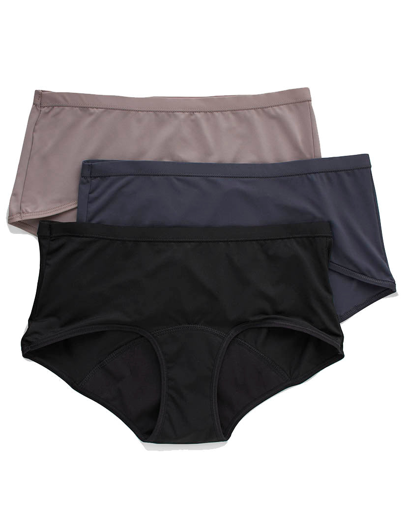 Assorted Front Hanes Comfort Period.™ Boy Shorts Period Underwear Light Leaks LL49AS