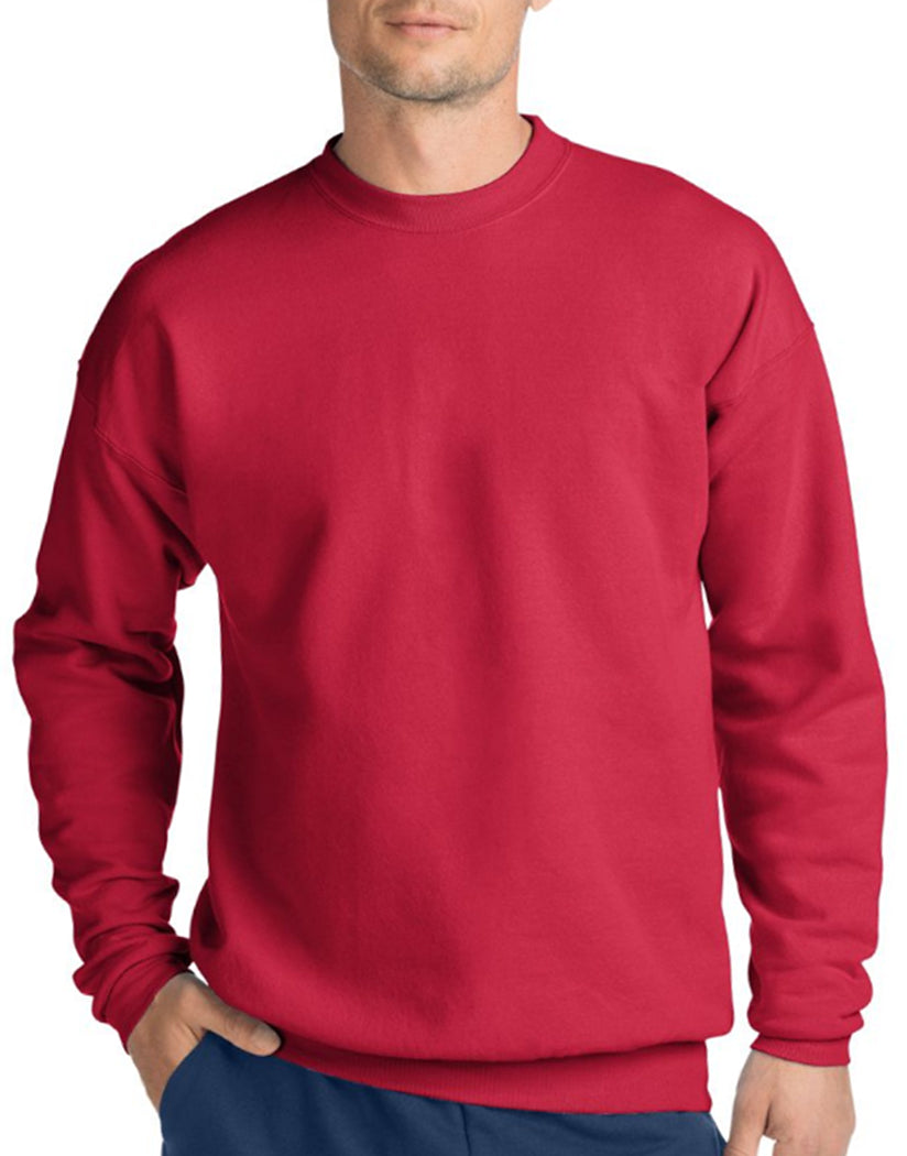 Deep Red Front Hanes ComfortBlend̴å¬ EcoSmart̴å¬ Crew Sweatshirt P164