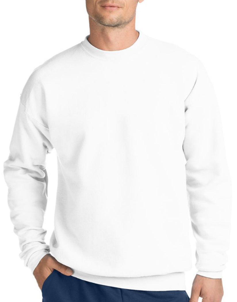 White Front Hanes ComfortBlend̴å¬ EcoSmart̴å¬ Crew Sweatshirt P164
