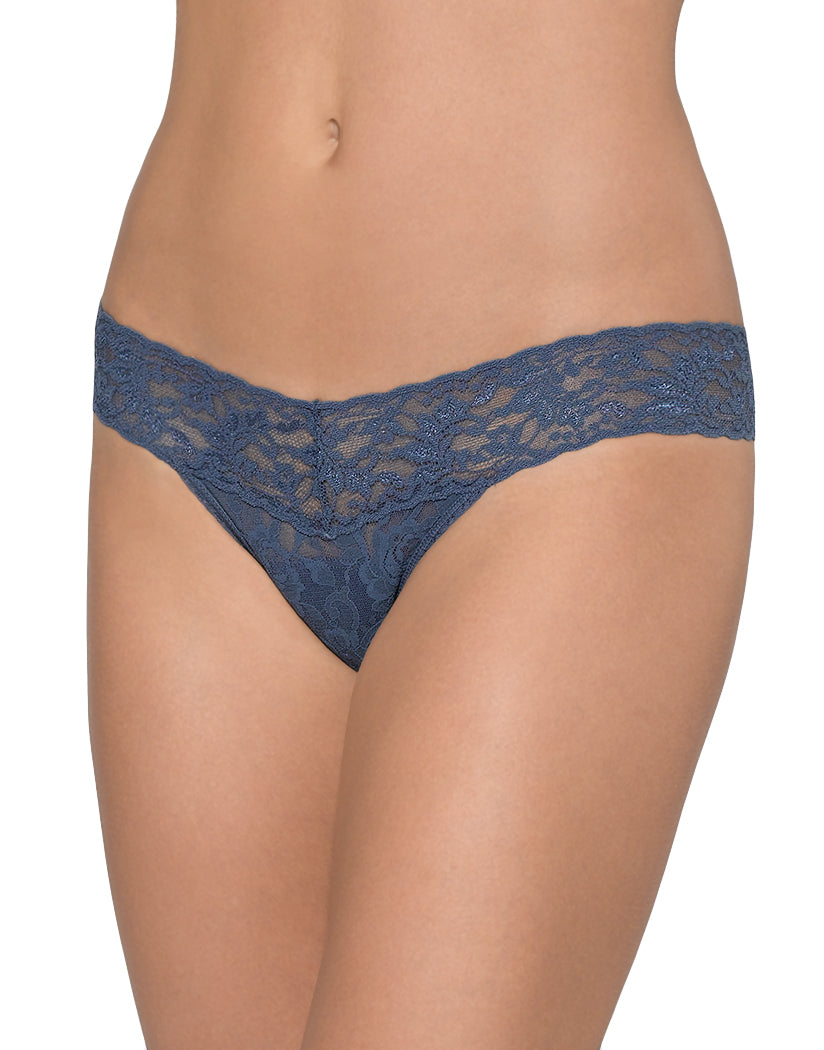 Nightshadow Front Hanky Panky Signature Stretch Lace Petite Low Rise Thong
