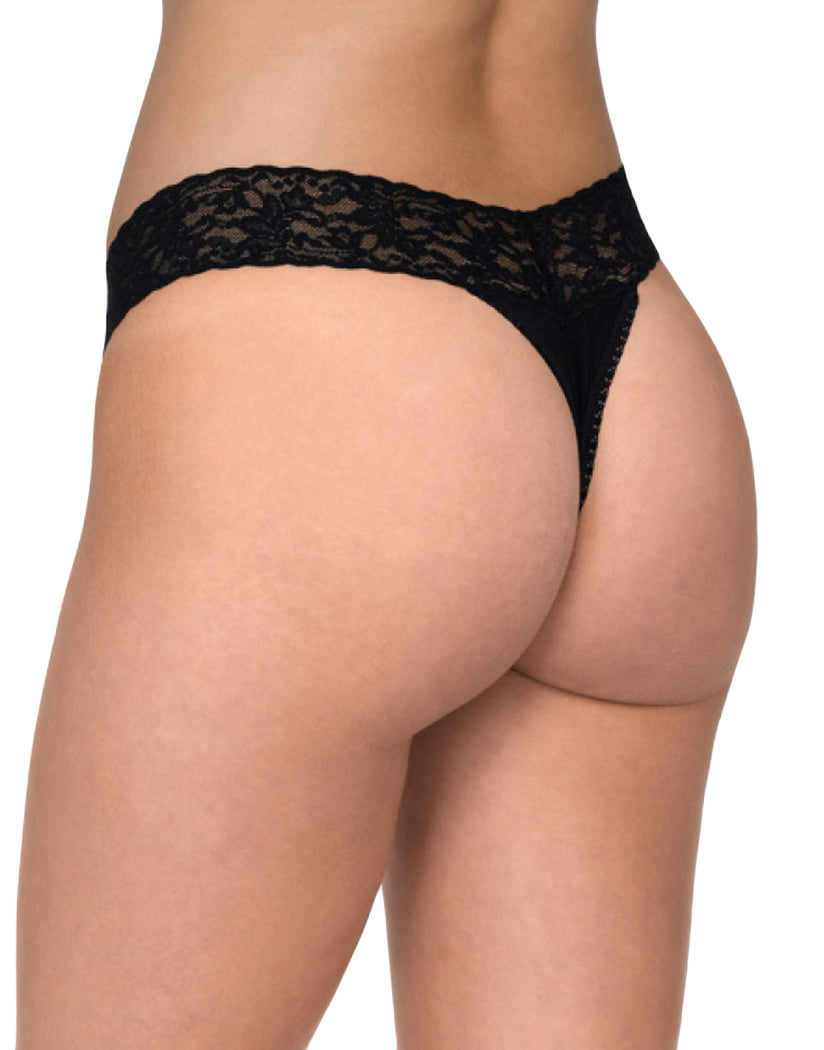 Black Back Hanky Panky Cotton with a Conscience Original Rise Thong