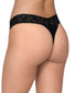 Black Back Hanky Panky Cotton with a Conscience Original Rise Thong
