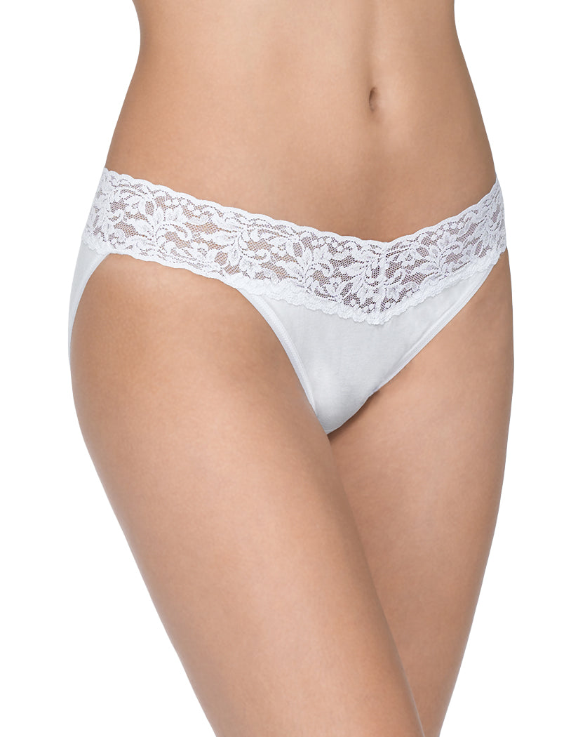 White Front Hanky Panky Cotton With A Conscience V-Kini