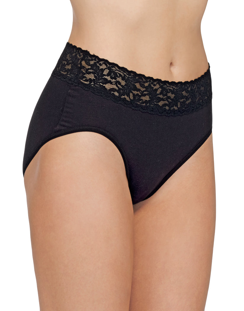 Black Front Hanky Panky Cotton With A Conscience French Brief