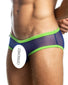 Royal/Lime Front Jack Adams Sheer Bikini Brief 401-29