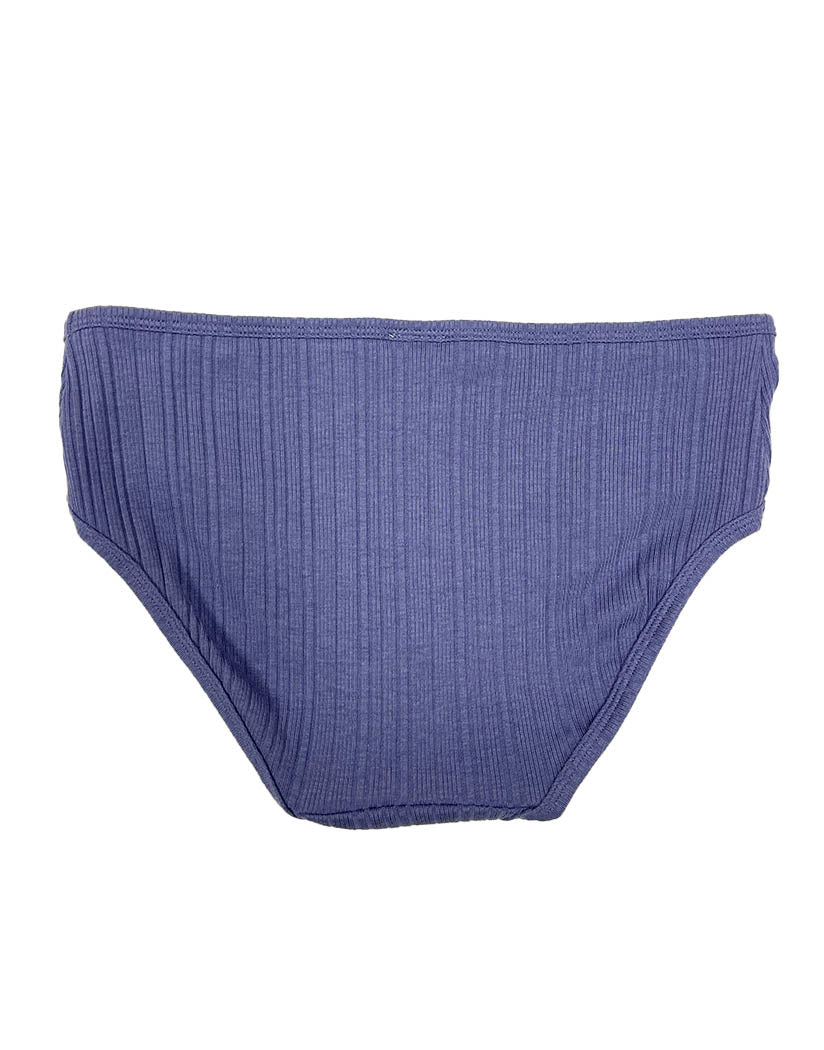 CALVIN KLEIN Intimates Purple Cotton Blend Plush Elastic Striped Thong  Underwear XL 