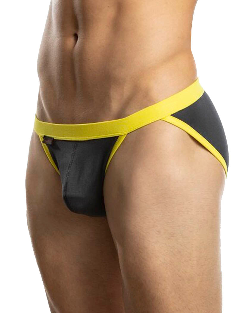 Charcoal/Yellow Front Jack Adams Modal Muscle Brief 401-311