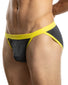 Grey/Yellow Front Jack Adams Muscle Brief 401-311