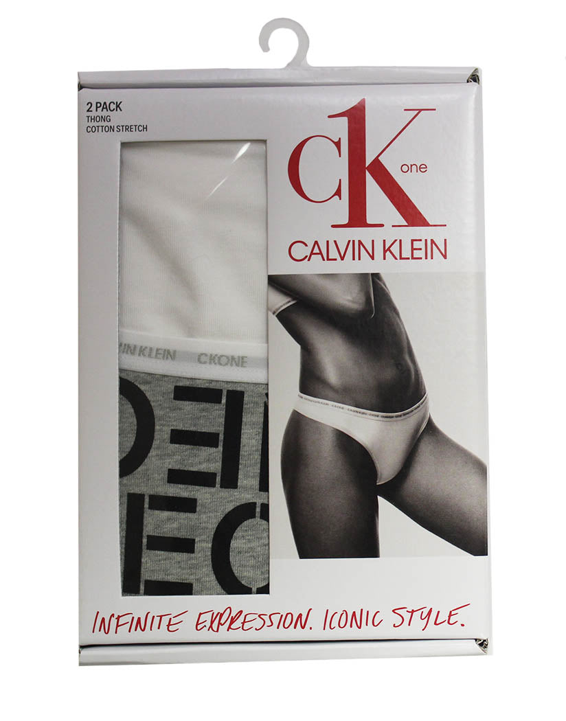 Calvin Klein CK One Cotton Thong 2-Pack QD3788