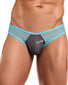Grey/Turquoise Front Intymen Stunner Thong INK008