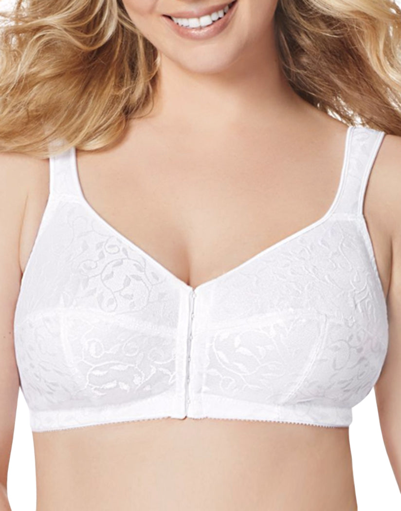 White Front Easy-On Front Close Wirefree Bra