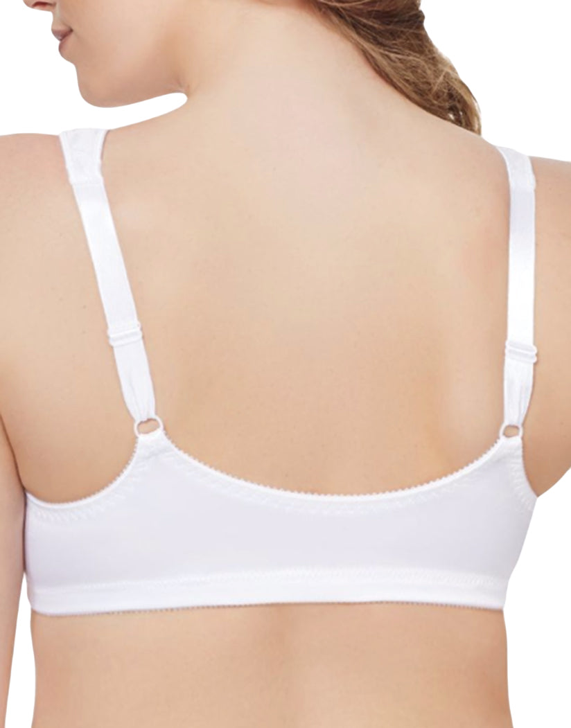 White Back Easy-On Front Close Wirefree Bra