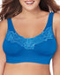 Velvet Evening Front Pure Comfortå¨ Wirefree Bra with Lace Trim & Back Close
