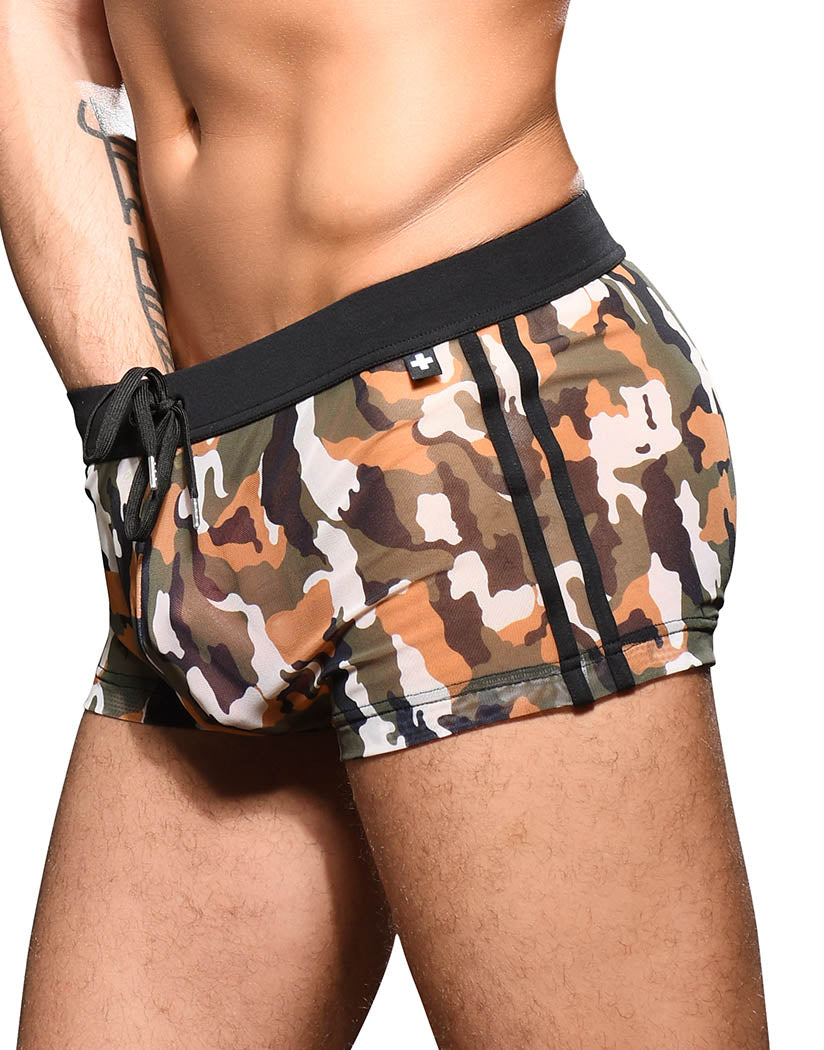 Camouflage Side Andrew Christian Sheer Camouflage Shorts 6615