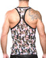 Camouflage Back Andrew Christian Sheer Camouflage Tank 2823