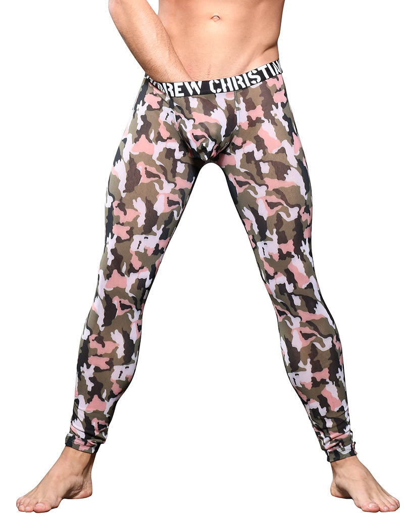 Camouflage Front Andrew Christian Sheer Camouflage Legging w/ Almost Naked 92081