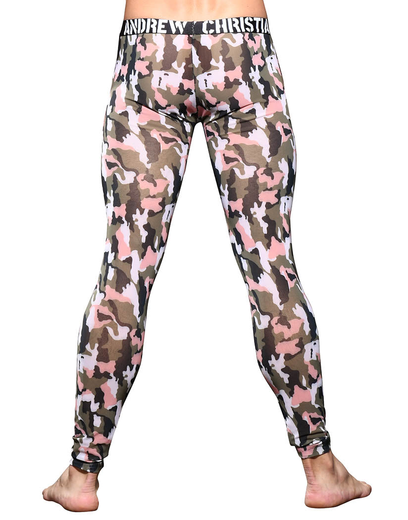 Camouflage Back Andrew Christian Sheer Camouflage Legging w/ Almost Naked 92081
