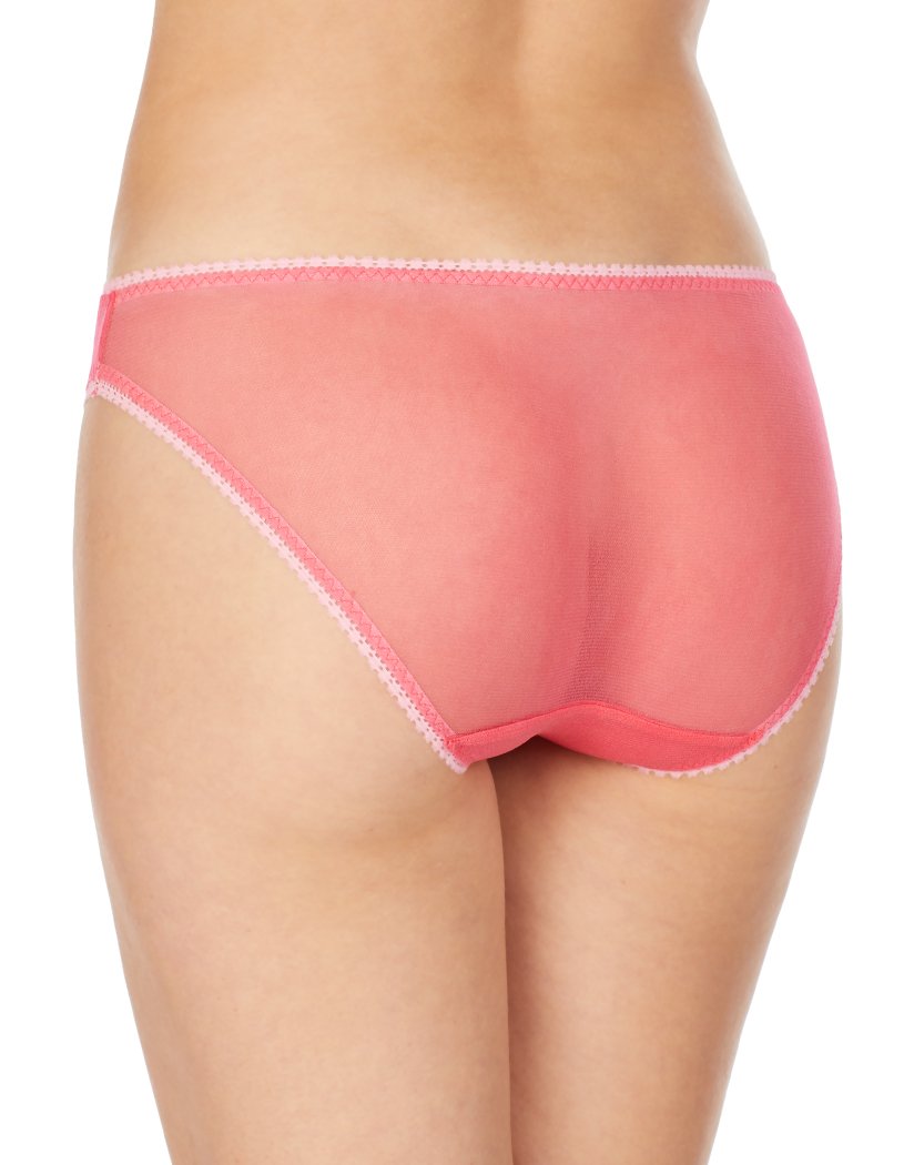 Tulip Pink Back On Gossamer Mesh Hip Bikini Tulip Pink 3202