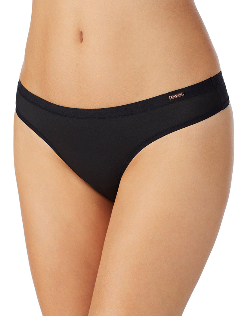Black Front Le Mystere Infinite Comfort No Show Thong 8838