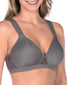 Storm Grey Front Leading Lady Brigitte Lace Wirefree Padded Comfort Bra Storm Grey 5215