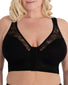 Black Front Leading Lady Ava Wirefree Posture Back Bra 5230