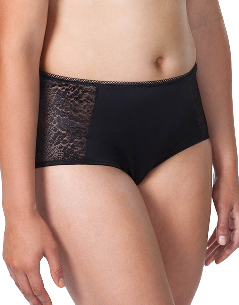 Black Front Leading Lady Luxe Body Panty Briefs 5810