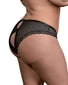 Black Side Exposed Unwrap Me Crotchless Peek-a-Boo Panty M115