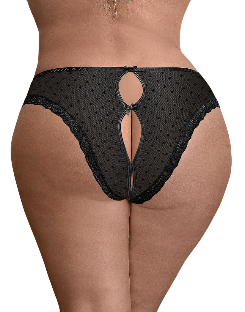 Exposed Unwrap Me Crotchless Peek-a-Boo Panty M115