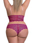 Cranberry Back Exposed Cranberry Crush Bralette & Cheeky Panty Set M136