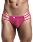Hot Pink Front MOB Triple Lace G-String Underwear MBL10